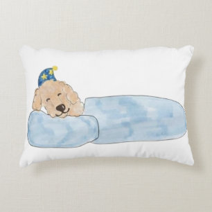 Coussins Décoratifs Illustration aquarelle de chien mignon endormi dan