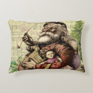 Coussins Décoratifs Illustration classique de Thomas Nast du Père Noël