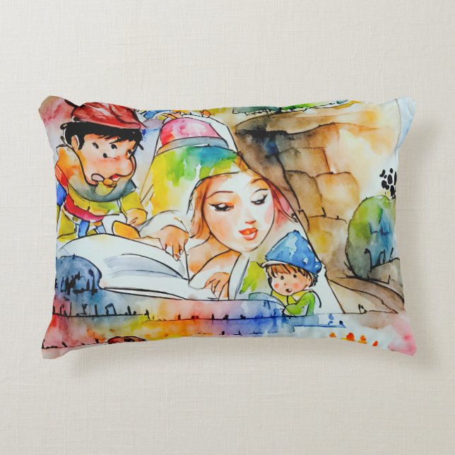 Coussins Décoratifs Illustration d'un conte de fées de Whimsical (Devant)