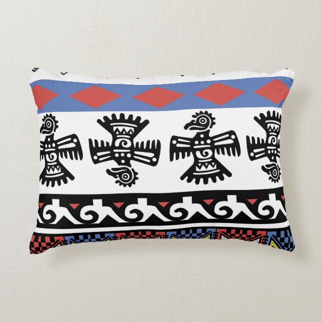 Coussins Décoratifs Illustration ethnique des Amérindiens (Devant)
