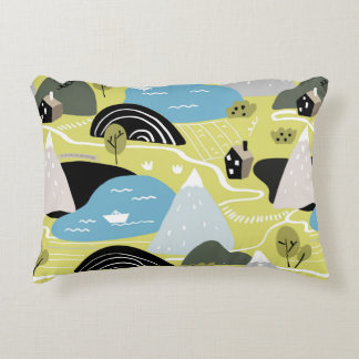 Coussins Décoratifs Illustration graphique scandinave transparente mot
