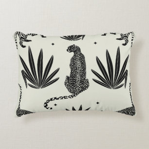 Coussins Décoratifs Illustration minimaliste du guépard Vintage