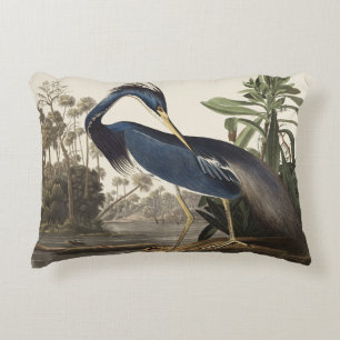 Coussins Décoratifs Illustration vintage d'Audubon du héron de Louisia