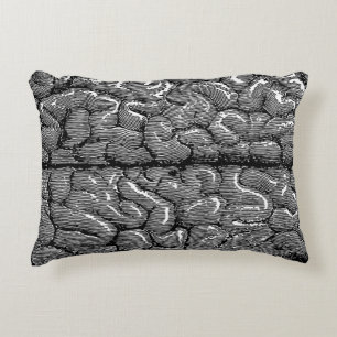 Coussins Décoratifs Illustration vintage du cerveau humain