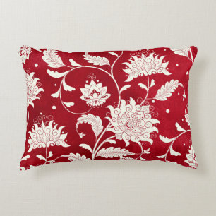 Coussins Décoratifs Imitation porcelaine chinoise : peinture florale