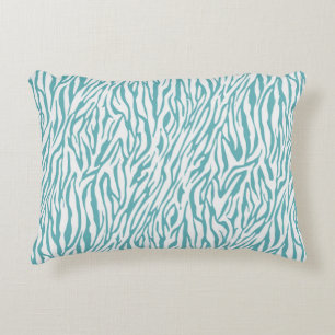 Coussins Décoratifs Impression Aqua White Zebra