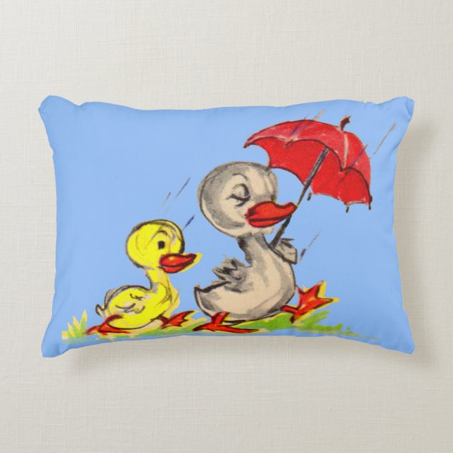 Coussins Décoratifs impression canard et canard (Devant)