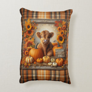 Coussins Décoratifs Impression d'automne de la jolie vache Highland