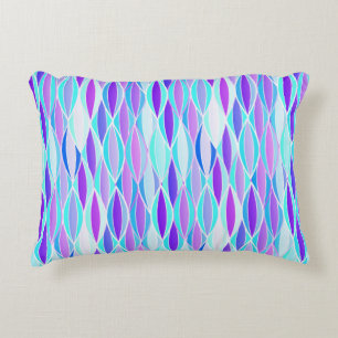Coussins Décoratifs Impression du ruban du milieu du siècle - violet e