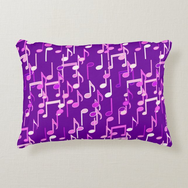 Coussins Décoratifs Impression musicale - violet violet, multi (Devant)