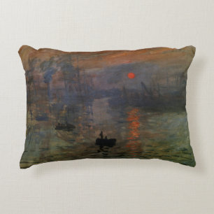 Coussins Décoratifs Impression Sunrise de Claude Monet, Art ancien