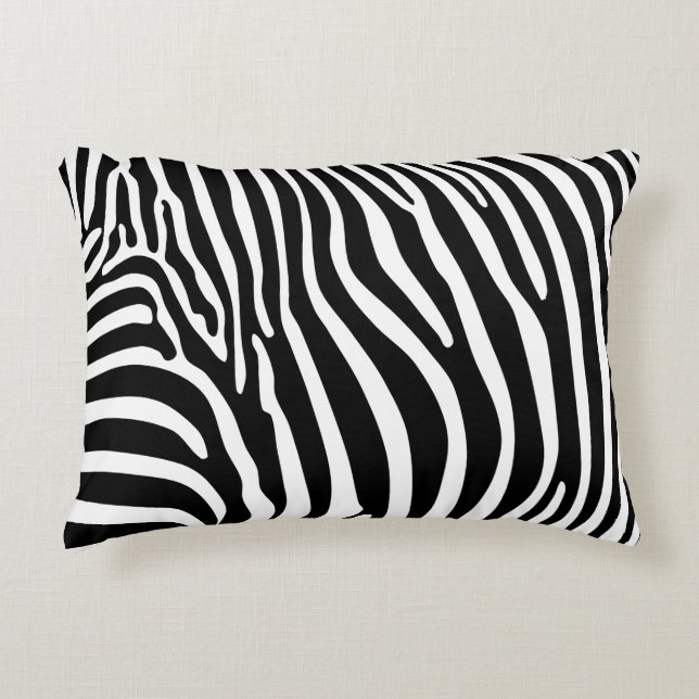 Coussins Décoratifs Imprimé animalier zèbre (Devant)