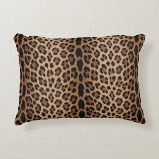 Coussins Décoratifs 🐆 Imprimé Léopard Classique de Luxe Style de Mode (Devant)