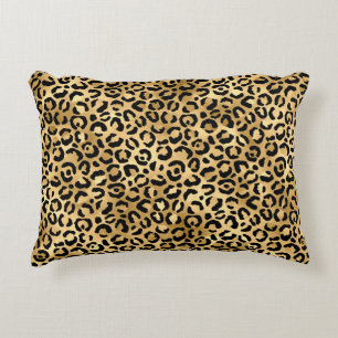 Coussins Décoratifs Imprimé léopard or luxe - Motif animal glamour cos