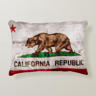 Coussins Décoratifs Indicateur d'état Patiné de la Californie Vintag