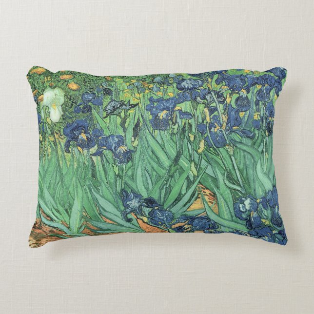 Coussins Décoratifs Iris de Vincent van Gogh |, 1889 (Devant)