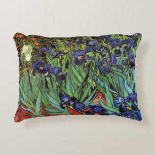 Coussins Décoratifs Iris de Vincent van Gogh, Art du jardin vintage