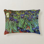 Coussins Décoratifs Irises de Vincent van Gogh, Jardin Vintage<br><div class="desc">Irises (1889) de Vincent van Gogh est une peinture vintage à fleurs de paysage de post impressionnisme d'art, représentant un jardin aux iris à barbe violet poussant par des pavots orange. Une seule fleur d'iris blanc fleurit au bord. À propos de l'artiste : Vincent Willem van Gogh (1853-1890) fut l'un...</div>
