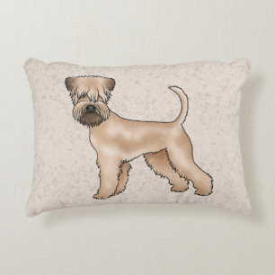 Coussins Décoratifs Irlandais Doux Manipulé Terrier mignon chien beige