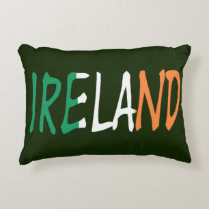 Coussins Décoratifs Irlande superposée sur Irish Flag tpcn