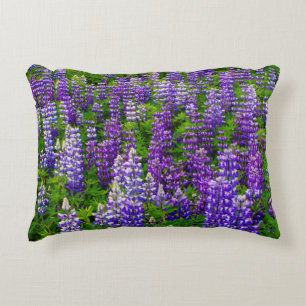 Coussins Décoratifs Islande. Vik i Myrdal. Champ de lupins