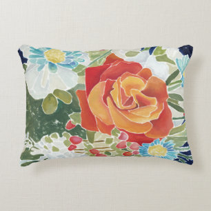 Coussins Décoratifs IV floral de minuit