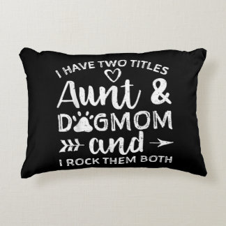 Coussins Décoratifs J'Ai Deux Titres Tante Et Chien Maman Cadeau Pour