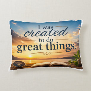 Coussins Décoratifs J'ai été créé pour faire de grandes choses