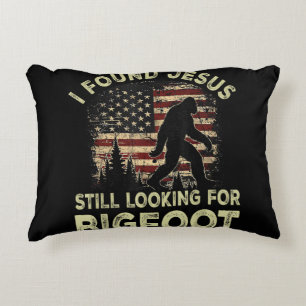 Coussins Décoratifs J'ai trouvé Jésus qui cherche encore Bigfoot Drôle