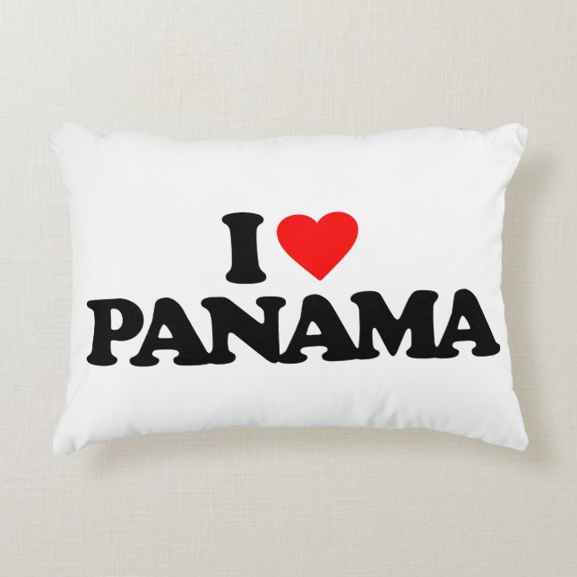 COUSSINS DÉCORATIFS J'AIME LE PANAMA (Devant)