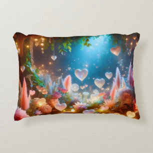 Coussins Décoratifs Jardin de cœur de fleurs magiques lumineuses