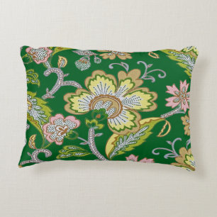 Coussins Décoratifs Jardin de Paisley Broderie Florale Stylisée