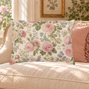 Coussins Décoratifs Jardin de roses anglais vintage Cottagecore