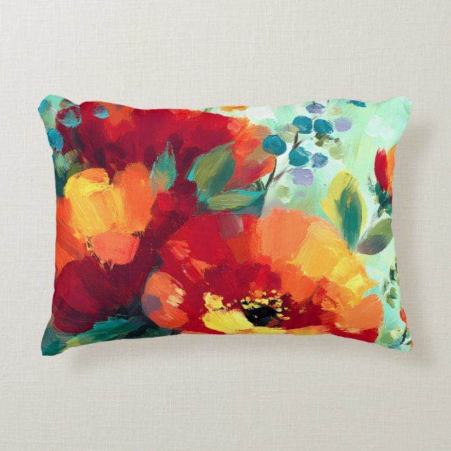 Coussins Décoratifs Jardin floral flamboyant (Devant)