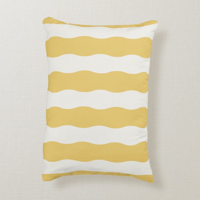 Coussins Décoratifs Jaune et blanc Cozy (Dos(Vertical))