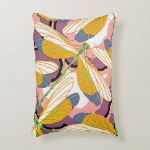 Coussins Décoratifs Jazz Jazz Pochoir Jardin vintage Dragonlies