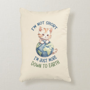 Coussins Décoratifs Je ne suis pas court, juste à terre - Chat mignon