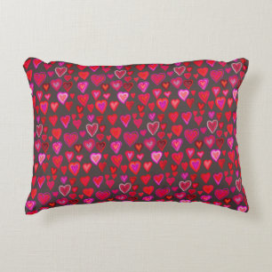 Coussins Décoratifs Je t'aime, motif de coeur de Noël