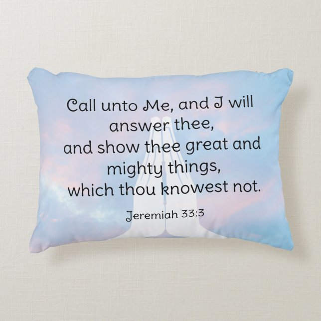 Coussins Décoratifs Jérémie 33:3 (Devant)