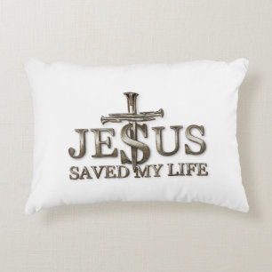 Coussins Décoratifs Jésus-Christ a sauvé mon cadeau de vie pour les fe