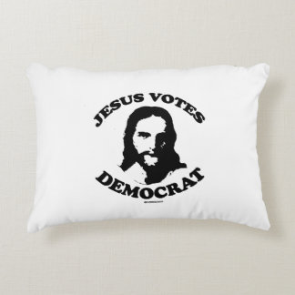 Coussins Décoratifs Jésus vote le démocrate