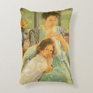 Coussins Décoratifs Jeune Mère Couture de Mary Cassatt, Art Vintage