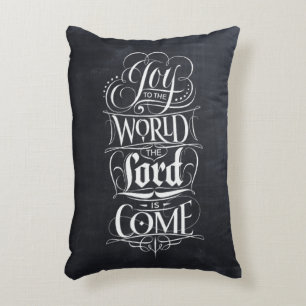 Coussins Décoratifs Joie au tableau de bord mondial Lettres religieuse