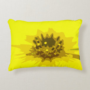 Coussins Décoratifs Joli Abstrait Vivid Fleur de marguerite Jaune