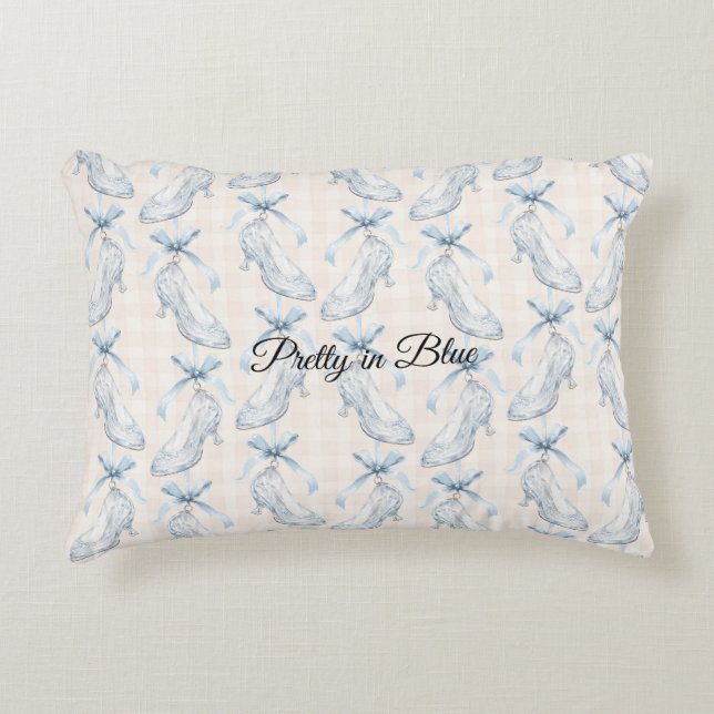 Coussins Décoratifs Joli en talons hauts bleus (Devant)