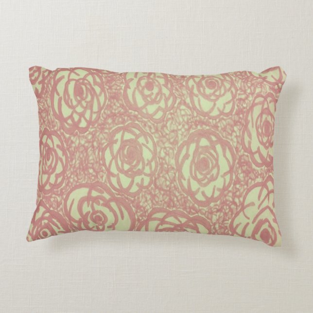 Coussins Décoratifs Joli Motif rose (Dos)