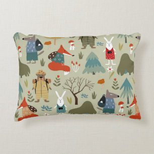 Coussins Décoratifs Joli motif sans couture vintage avec des animaux t