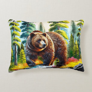 Coussins Décoratifs Joli ours brun de la forêt