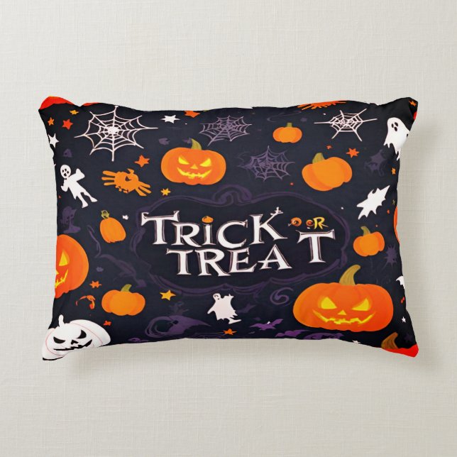 Coussins Décoratifs Joli Trick ou traiter Halloween (Devant)