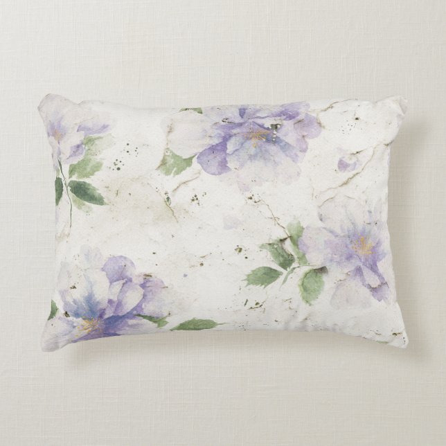 Coussins Décoratifs Jolies fleurs de lavande violette (Devant)